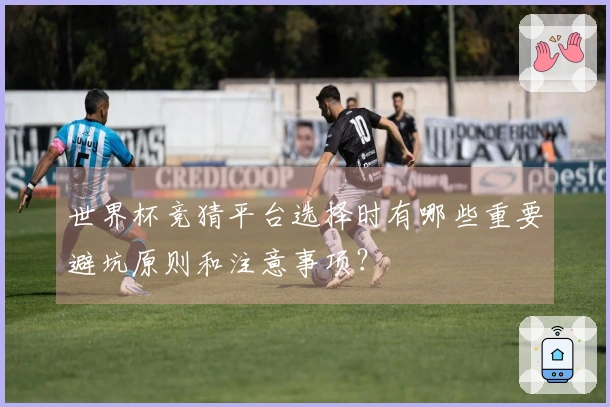 世界杯竞猜平台选择时有哪些重要避坑原则和注意事项？